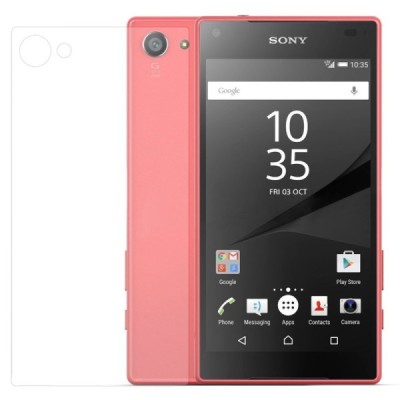 Sony Xperia Z5 Compact dzidrs aizmugurēja korpusa daļa aizsargstikls (Tempered Glass) / Vacins.lv