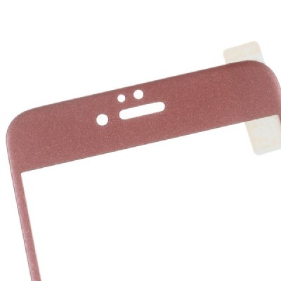 Apple iPhone 6 (6s) „Devia“ 9H Tempered Glass sustiprintos apsaugos rožinis pilnai dengiantis apsauginis ekrano stiklas 0.33 mm 