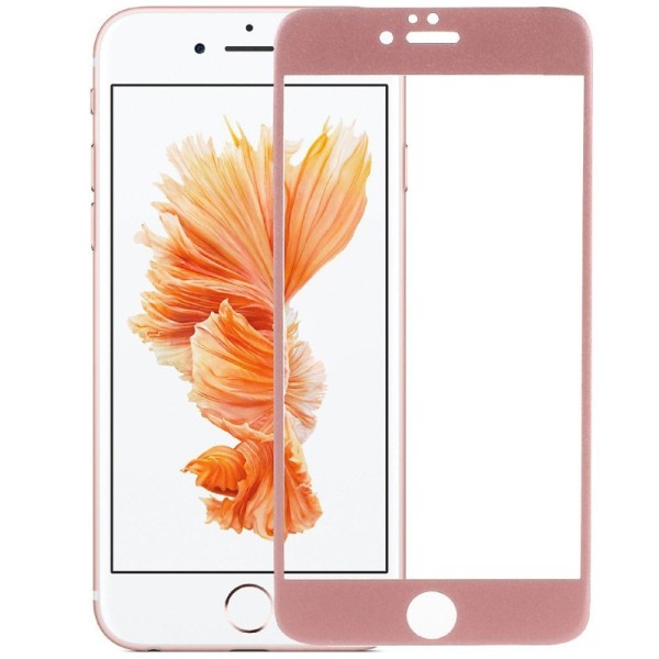 „Devia“ 9H Tempered Glass apsauginis ekrano stiklas 0.33 mm - rožinis + nugarėlės plėvelė (iPhone 6 Plus / 6S Plus)