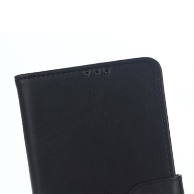 Sony Xperia C5 Ultra atvēramais ādas melns retro maciņš (maks) / Vacins.lv