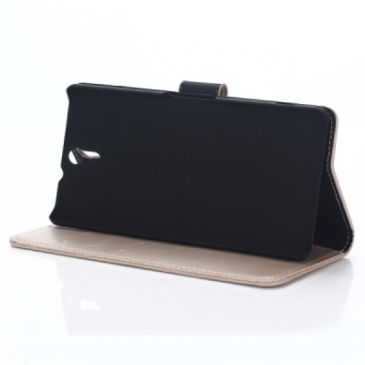 Sony Xperia C5 Ultra atvēramais ādas smilšains retro maciņš (maks) / Vacins.lv