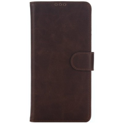 Sony Xperia C5 Ultra atvēramais ādas tumši brūns retro maciņš (maks) / Vacins.lv