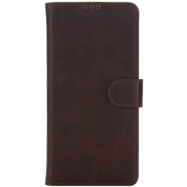 „Retro“ atvēramais maciņš - tumši brūns (Xperia C5 Ultra)