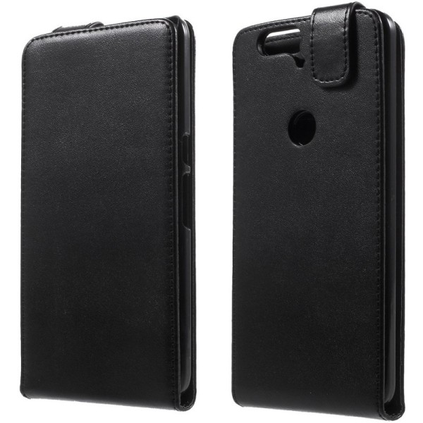 Klasisks atvēramais maciņš - melns (Nexus 6P)