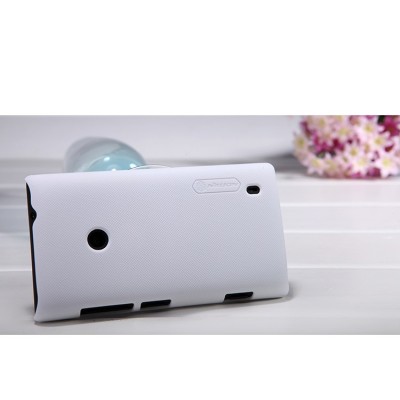 „Nillkin“ Super Frosted Shield baltas Nokia Lumia 520 dėklas (dėkliukas) / Priedai.lt