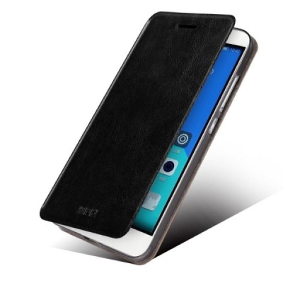 „Mofi“ Rui serijos Huawei Honor 7 juodas odinis atverčiamas dėklas / Priedai.lt