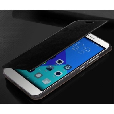 „Mofi“ Rui serijos Huawei Honor 7 juodas odinis atverčiamas dėklas / Priedai.lt