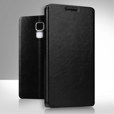 „Mofi“ Rui serijos Huawei Honor 7 juodas odinis atverčiamas dėklas / Priedai.lt