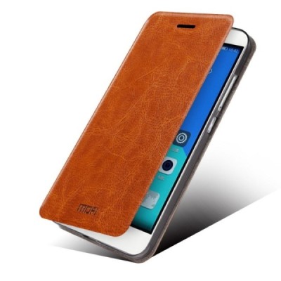 „Mofi“ Rui serijos Huawei Honor 7 rudas odinis atverčiamas dėklas / Priedai.lt