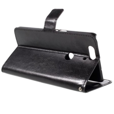 Huawei Nexus 6P atvēramais ādas melns maciņš (maks) / Vacins.lv