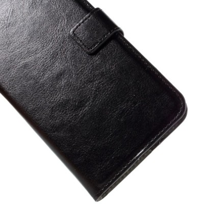 Huawei Nexus 6P atvēramais ādas melns maciņš (maks) / Vacins.lv