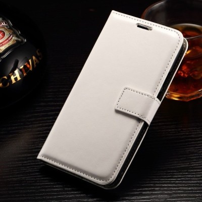 Motorola Moto G 3rd (3 Gen) atvēramais ādas balts maciņš (maks) / Vacins.lv