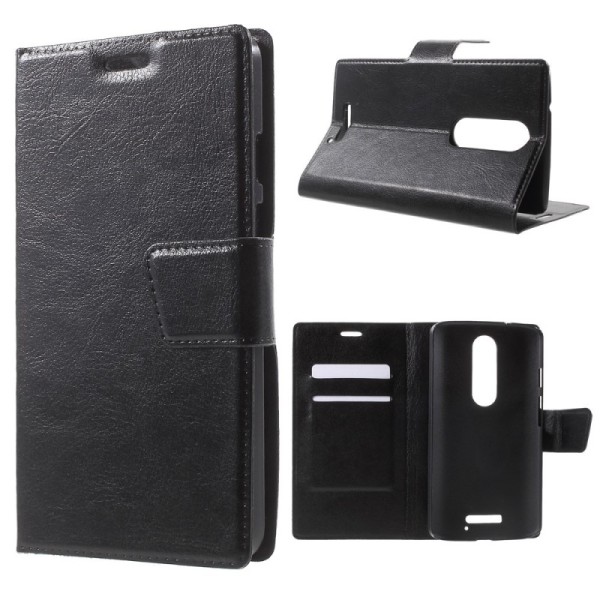 Atvēramais maciņš - melns (Moto X Style)