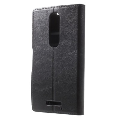 Motorola Moto X Style atvēramais ādas melns maciņš (maks) / Vacins.lv