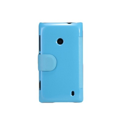 Atverčiamas odinis mėlynas „Nillkin“ Fresh Nokia Lumia 520 dėklas (dėkliukas) / Priedai.lt