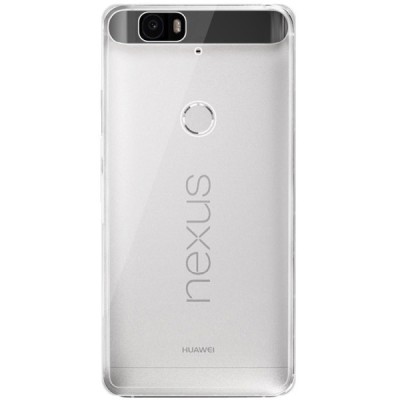 Huawei Nexus 6P skaidrus (permatomas) silikoninis TPU ploniausias pasaulyje bespalvis dėklas / Priedai.lt