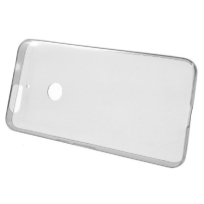 Huawei Nexus 6P dzidrs (caurspīdīgs) cieta silikona TPU pasaulē planākais pelēks apvalks / Vacins.lv