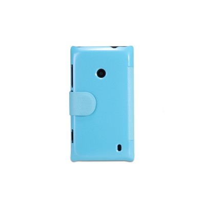 Atverčiamas odinis mėlynas „Nillkin“ Fresh Nokia Lumia 520 dėklas (dėkliukas) / Priedai.lt