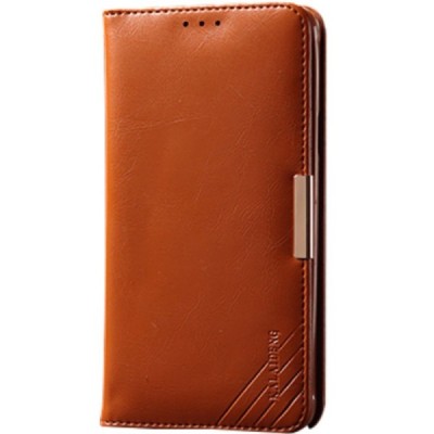 Samsung Galaxy S6 Edge (G925) „Kalaideng“ Royale ādas atvēramais brūns maciņš / Vacins.lv