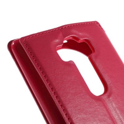 Roar Noble atverčiamas LG G Flex 2 H955 rožinis odinis dėklas - knygutė / Priedai.lt