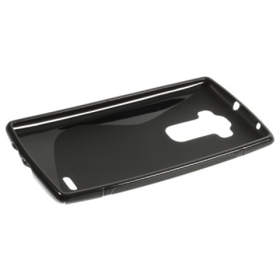 LG G Flex 2 (H955) cieta silikona (TPU) melns apvalks / vacins.lv