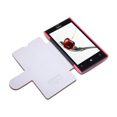 Nokia Lumia 520 „Nillkin“ Fresh atvēramais sarkans futrālis / Vacins.lv