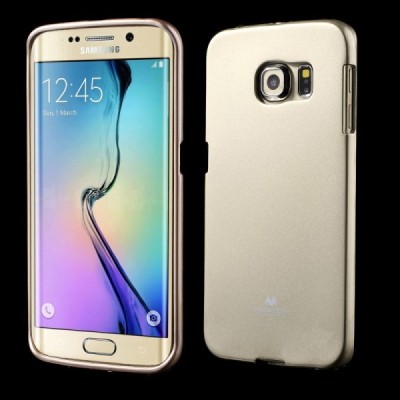 Samsung Galaxy S6 Edge (G925) Mercury zelta cieta silikona (TPU) apvalks / vacins.lv