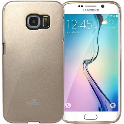 Samsung Galaxy S6 Edge (G925) Mercury zelta cieta silikona (TPU) apvalks / vacins.lv