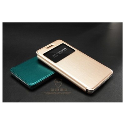 Samsung Galaxy A5 „Kalaideng“ Sun atverčiamas auksinis dėklas - knygutė / Priedai.lt