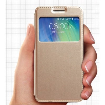 Samsung Galaxy A5 „Kalaideng“ Sun atverčiamas auksinis dėklas - knygutė / Priedai.lt