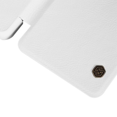 Greznais „Nillkin“ Qin sērijas ādas atvērams balts Samsung Galaxy A5 (2016) A510 maciņš / Vacins.lv