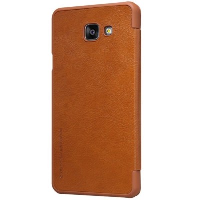 Greznais „Nillkin“ Qin sērijas ādas atvērams brūns Samsung Galaxy A5 (2016) A510 maciņš / Vacins.lv