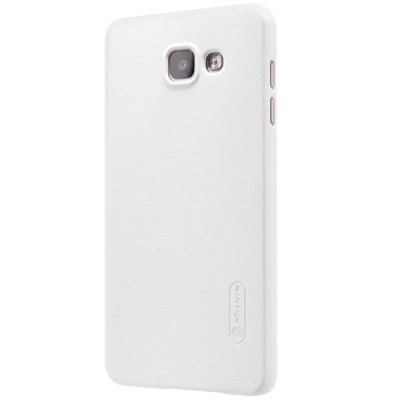 Samsung Galaxy A5 (2016) A510 Nillkin Frosted Shield balts plastmasas apvalks + ekrāna aizsargplēve / Vacins.lv
