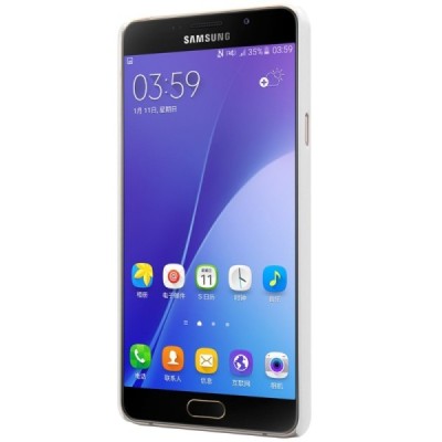 Samsung Galaxy A5 (2016) A510 Nillkin Frosted Shield balts plastmasas apvalks + ekrāna aizsargplēve / Vacins.lv