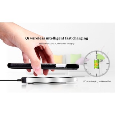 „Nillkin“ N-JARL Wireless Apple iPhone 6s melns apvalks ar bezvadu uzlādēšanas funkciju / Vacins.lv