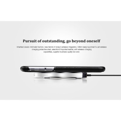 „Nillkin“ N-JARL Wireless Apple iPhone 6s melns apvalks ar bezvadu uzlādēšanas funkciju / Vacins.lv