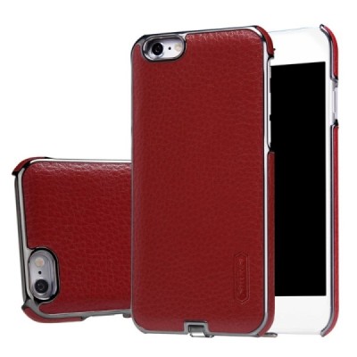 Nillkin N-JARL Apple iPhone 6 (6s) raudonas odinis dėklas su belaidžio (Qi Wireless) įkrovimo funkcija / Priedai.lt