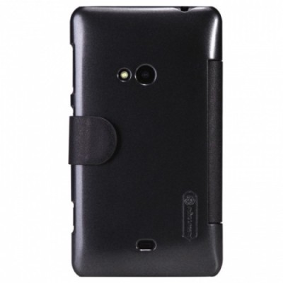 Nokia Lumia 625 „Nillkin“ Fresh atvēramais melns futrālis / Vacins.lv