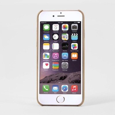 „Amorus“ Slim Leather Apple iPhone 6s Plus auksinis odinis dėklas - nugarėlė / Priedai.lt