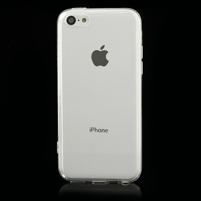 Skaidrus plastikinis bei silikoninis Apple iPhone 5C dėklas (dėkliukas) / Priedai.lt