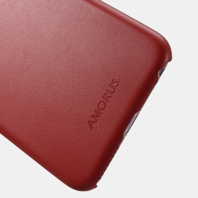 Apple iPhone 6s Plus „Amorus“ Slim Leather sarkans ādas apvalks / Vacins.lv