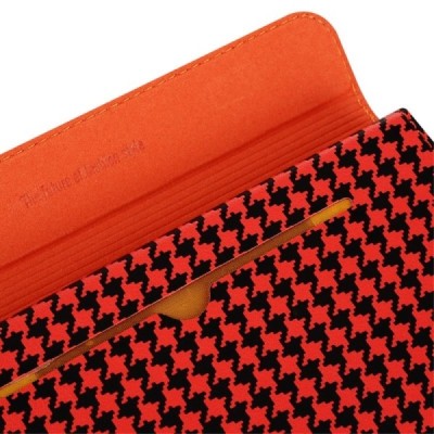 Apple iPhone 6 (6s) „Baseus“ Collocation solīds atvēramais ādas rakstains maciņš (maks) - sarkans, melns / Vacins.lv