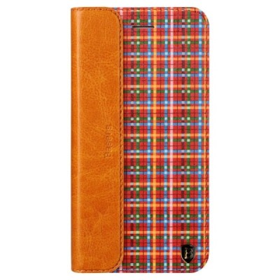 Apple iPhone 6 (6s) „Baseus“ Collocation solidus atverčiamas raštuotas odinis dėklas - knygutė (piniginė) - spalvotas / Priedai.