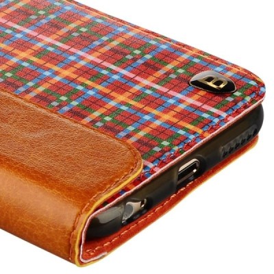 Apple iPhone 6 (6s) „Baseus“ Collocation solidus atverčiamas raštuotas odinis dėklas - knygutė (piniginė) - spalvotas / Priedai.