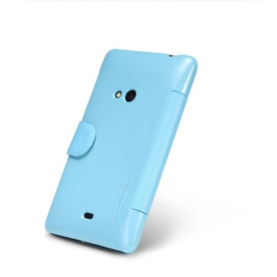 Nokia Lumia 625 „Nillkin“ Fresh atvēramais zils futrālis / Vacins.lv