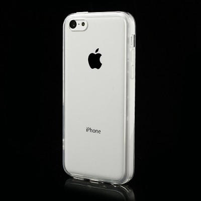 Skaidrus plastikinis bei silikoninis Apple iPhone 5C dėklas (dėkliukas) / Priedai.lt