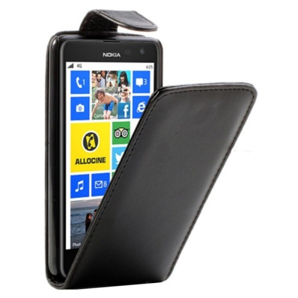 Klasisks atvēramais futrālis - melns (Lumia 625)