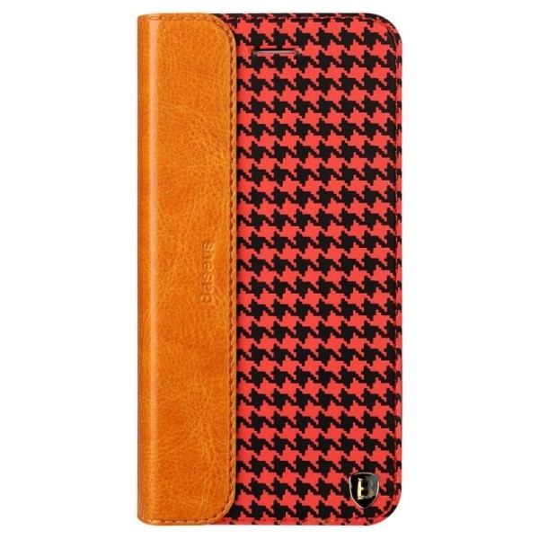 „Baseus“ Collocation solīds atvēramais maciņš - sarkans/melns (iPhone 6 Plus / 6s Plus)