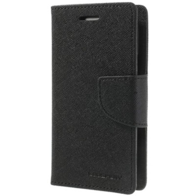 Samsung Galaxy Trend Lite (S7390) Mercury atvērams melns maciņš (maks) / Vacins.lv