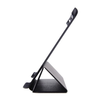 Samsung Galaxy Tab A 9.7 (T555, T550) atvēramais melns ādas maciņš - maks / Vacins.lv